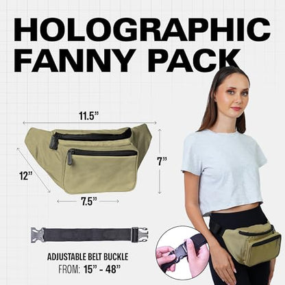 SoJourner Waterproof Fanny Pack, Olive Green - color: Olive Green