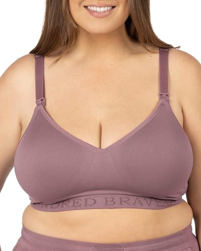 Kindred Bravely Signature Sublime Seamless Contour Maternity & Nursing Bra - color: Twilight, size: Large