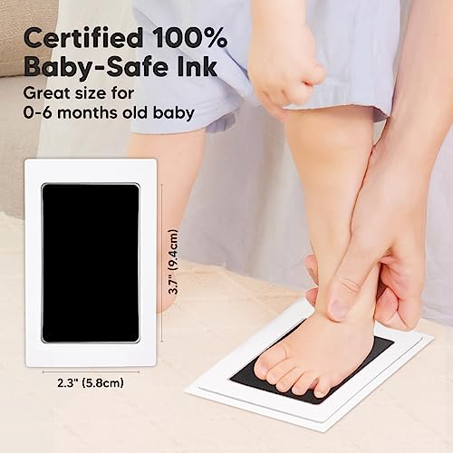 Inkless Hand and Footprint Kit, Boy Girl Newborn Keepsake (Cloud Gray) - color: Cloud Gray
