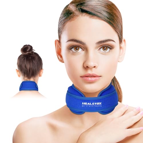 Neck Ice Pack Wrap, Reusable Cold/Hot Gel for Neck Pain, Blue - color: Blue