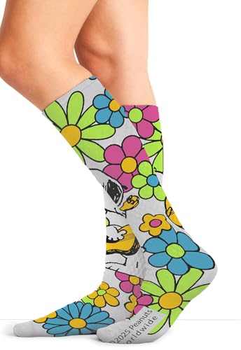Cherokee Legwear Compression Socks for Women 10-15 mmHg (1-Pair Pack) - color: Snoopy Grooves, size: Plus