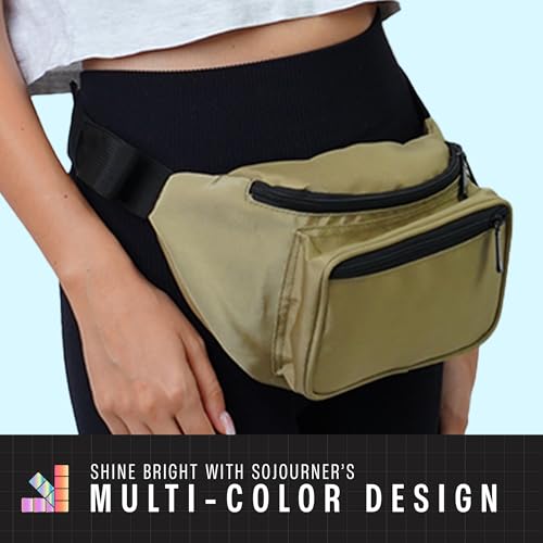 SoJourner Waterproof Fanny Pack, Olive Green - color: Olive Green