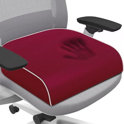 SweetSlubr Seat Cushion, Chair Pad, Memory Foam Tailbone Pain Relief - color: Red, size: X-Large