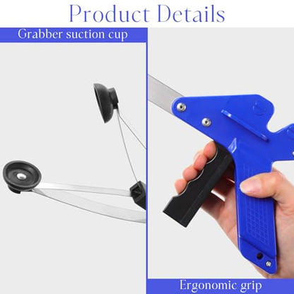 Sabary 10 Pack Suction Cup Trash Picker Grabber Tool,Blue,35 Inch - color: Blue, size: 35 Inch