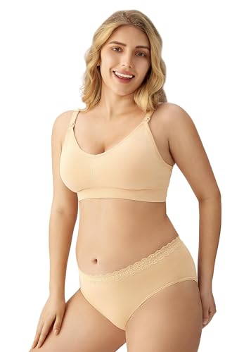 HBselect Women Maternity Bras 5 Pack Nursing Bras for Breastfeeding - color: 5pack(white/Nude/Grey/Black/Black), size: X-Large