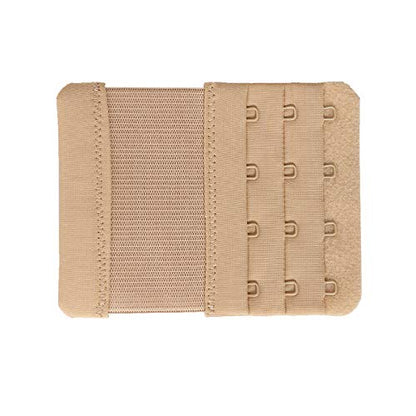 SAMGU Women's Bra Extenders 2 Hook/3 Hook/4 Hook/5 Hook/6 Hook Soft Stretchy - color: 4 Hook 3/4" Spacing, Skin Color