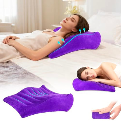 Inflatable Wedge Pillow for Traveling, Blow Up Travel Wedge Pillow