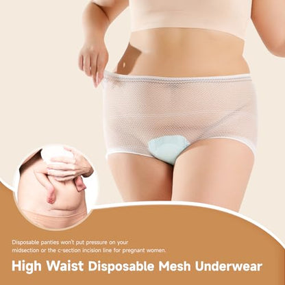 Carer Mesh Underwear Postpartum C-Section Recovery Soft Breathable 20 Count - color: 20pcs, size: X-Large