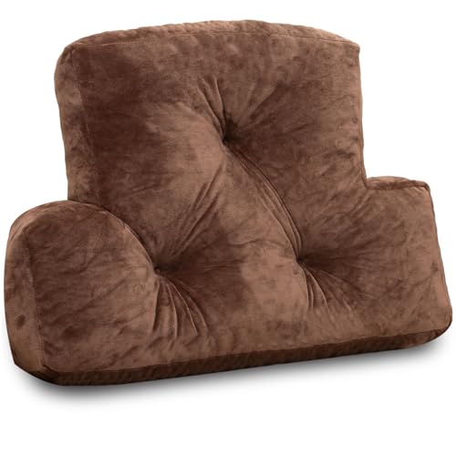 1 MIDDLE ONE Back Pillow for Chair, Memory Foam Lumbar Pillow for Back Support, Back Rest Cushion for Office, Sofa, Couch Sitting, Recliner, Bed and Lower Back Pain (Coffee) - color: Coffee