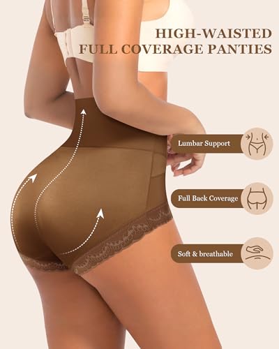 MEIYATING Women's High Waisted Underwear Tummy Control Postpartum Panties - color: Multicolor, size: Medium
