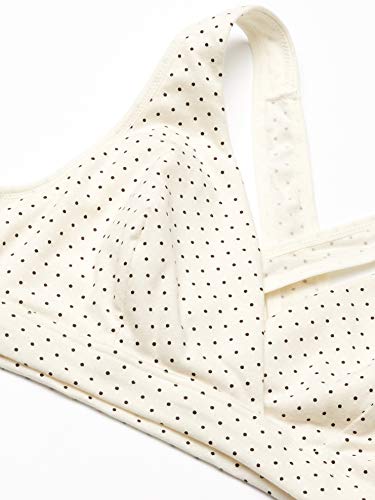Playtex Womens Maternity & Nursing Cross Over Sleep Wirefree Bra Us4960 2-Pack - color: Ivory/Black Pin Dot + Gravel Grey Heather, size: Medium