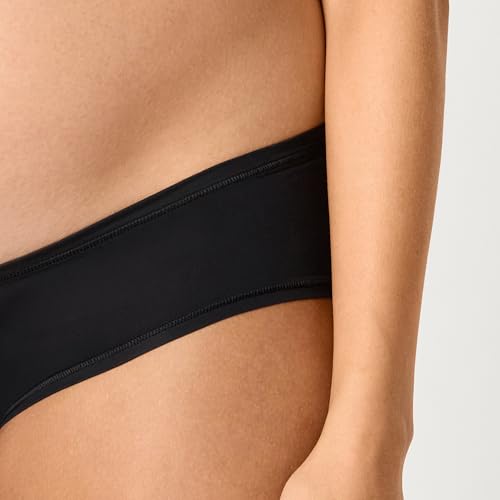 Amazon Essentials Women's Maternity Knickers, Under Bump & Over Bump Styles, Cotton & Microfibre, Pack of 6 - color: Black, size: XX-Small