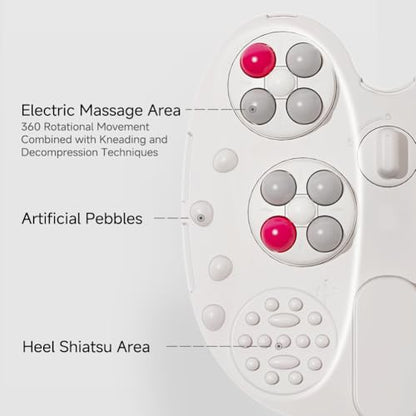 11.5-inch Foot Spa with Four Detachable Electric Massage Turntables, Featuring Circular Water Column Surfing Technology, Built-in Timer, and Intelligent Water Temperature Control