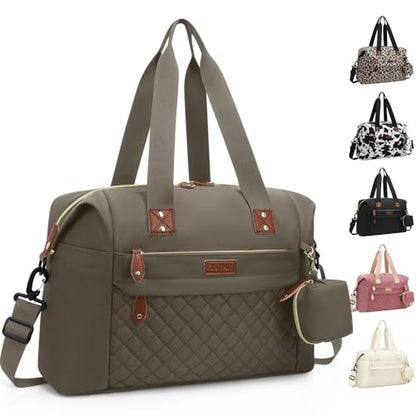 Pritent Diaper Bag Tote Waterproof Maternity Baby Bags with Pacifier Case - color: Khaki, size: Large