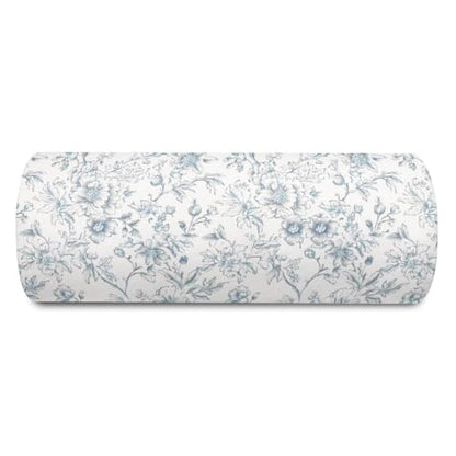 Knee Pillow for Back Sleeping – Half Moon Bolster Pillow for Under Knee While Sleeping Support, Leg & Back Pain Relief (21.5x9x5 Inches) - color: Light Blue