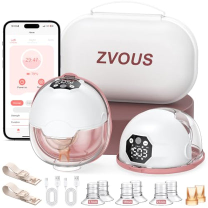 Wearable Breast Pump Hands Free Electric Pump,Strong Suction Hospital Grade