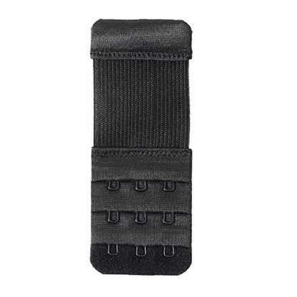 Women's Bra Extender 3 Hook / 2 Hook Bra Extension Strap Soft and Comfortable - color: 6 Pcs Black, 3 Hook 1/2 Inch(1.3cm)