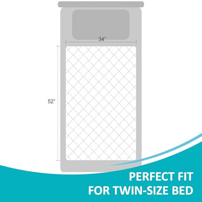 34"x52" Washable Waterproof Bed Pads, 2 Pack, Incontinence Bed Pads - size: 34 x 52 inches (Pack of 2)