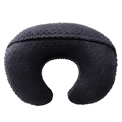 Nursing Pillow and Body Positioner with Premium Slipcover - color: Black