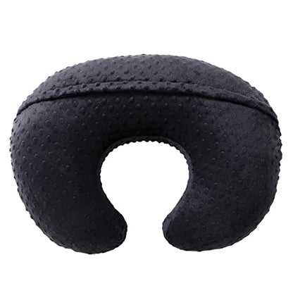 Nursing Pillow and Body Positioner with Premium Slipcover - color: Black