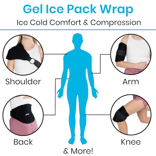 Lumbar Ice Pack - Hot & Cold Gel Wrap for Back Pain, Sciatica & Disc Relief