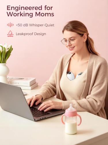 Wearable Breast Pump Hands Free Electric Pump,Strong Suction Hospital Grade