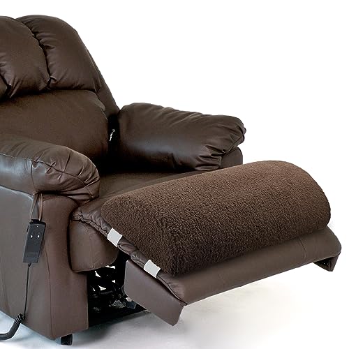 Wesiti Recliner Leg Rest Cushion Footrest Pillow Elevate Feet, Chocolate - color: Chocolate