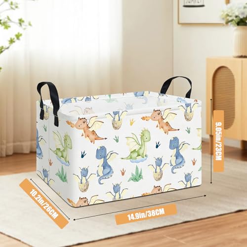 Rectangular Collapsible Parent Child Dragon Storage Basket Organizer - color: Rec Parent-child Dragon