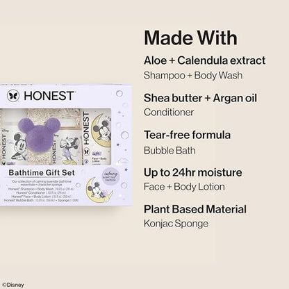 The Honest Company Bathtime Lavender Gift Set, Sensitive, Disney Design - style: Disney Bathtime, Lavender