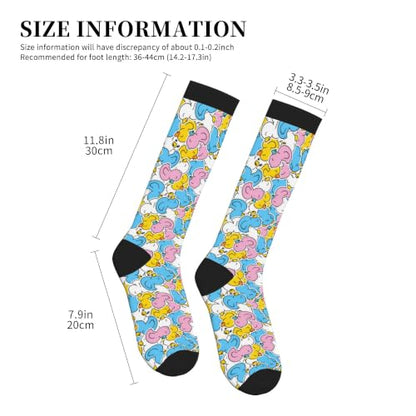 Compression Socks Women and Men 15-20mmHg-Circulation Support Socks for Athletic Running Cycling - color: Duck
