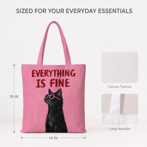 Grandma Gifts Tote Bag Birthday Mothers Day Retirement Gifts for Women Mama Nana Mimi Shoulder Bag Reusable Grocery Bags - color: Cute Cat 1112