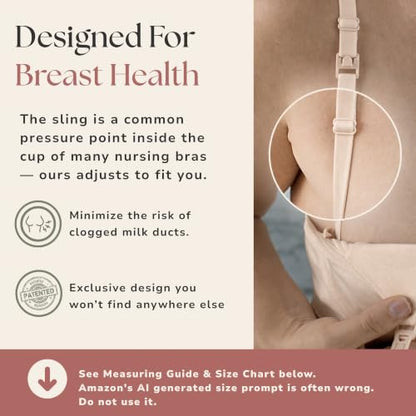 Simple Wishes Pumping Bra Hands Free, Nursing Bra for Breastfeeding - color: Sunkissed Rose, size: Small