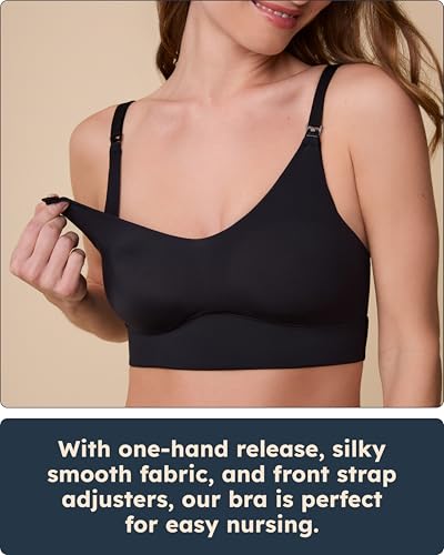 Harper Wilde Bliss Nursing Bralette, Maternity Bra for Women - color: Black, size: X-Small