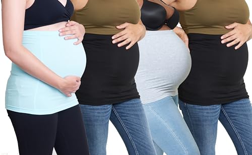Medium 3/pk Blue, Black & Gray Belly Band & Single Black Bundle
