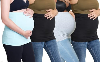 Medium 3/pk Blue, Black & Gray Belly Band & Single Black Bundle