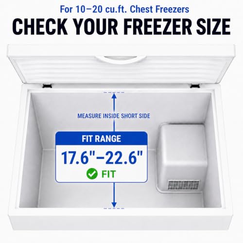 iSPECLE Freezer Organizer Bins - Adjustable Fits Chest Freezers 10-20 Cu Ft - style: 2-Pack Black