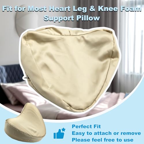 Satin Knee Pillowcase for Contour Legacy Knee Pillow (Champagne) - color: Champagne