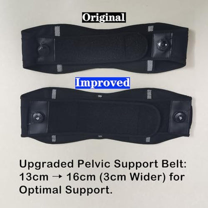 Pelvic Support Belt for Pregnancy and Postpartum, with two Groin Straps that Provide Vulvar Varicosities Support and Prolapse Support for Women - size: XX-Large