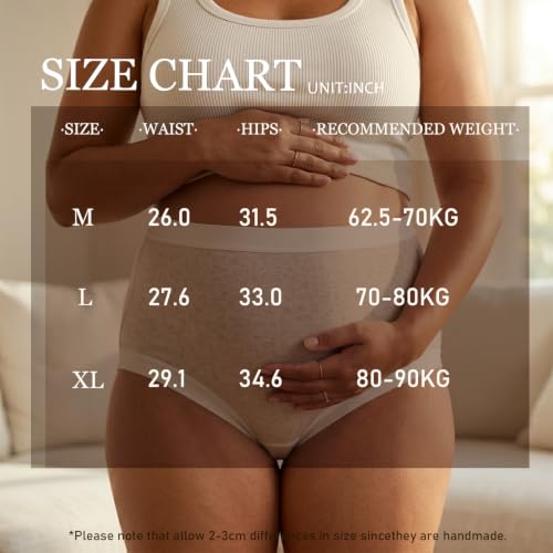 Women's Cotton Maternity Underwear Breathable Postpartum Panties - size: X-Large