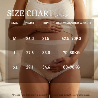 Women's Cotton Maternity Underwear Breathable Postpartum Panties - size: X-Large