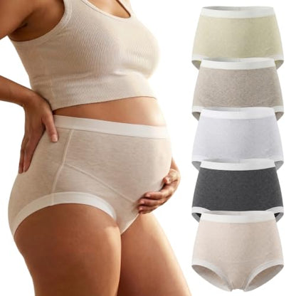 Women's Cotton Maternity Underwear Breathable Postpartum Panties - size: X-Large