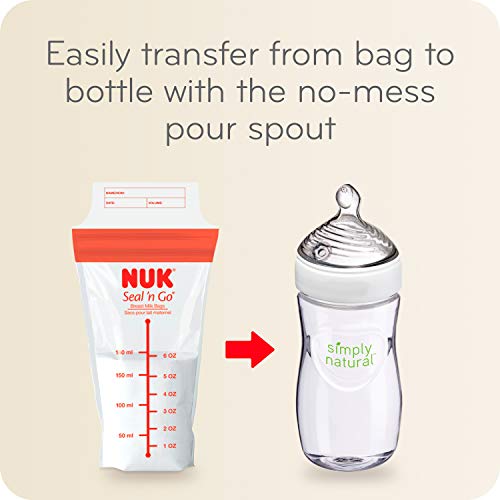 NUK Simply Natural Seal n' Go Breast Milk Bags
