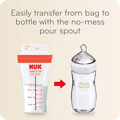 NUK Simply Natural Seal n' Go Breast Milk Bags