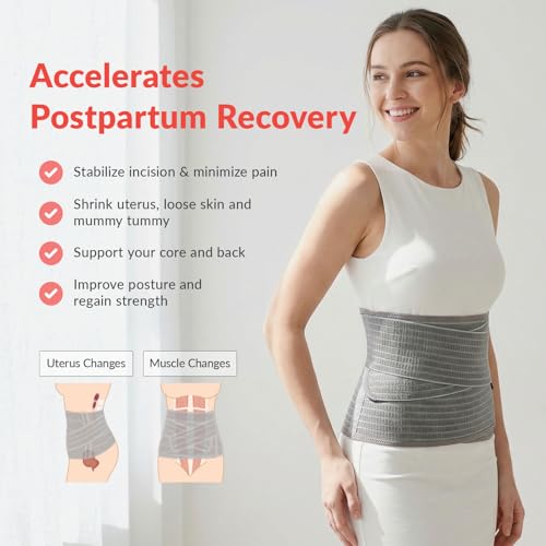 Mamaway SSnugFit Postpartum Belly Band, Breathable C-Section Support Girdle - size: Medium