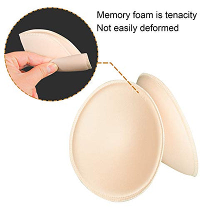 3 pairs Round Soft Bra Inserts Pads Removable Sport Bra Cups inserts Mastectomy Bra Inserts For Bikini Top Swimsuit - color: A/B White/Beige/Black