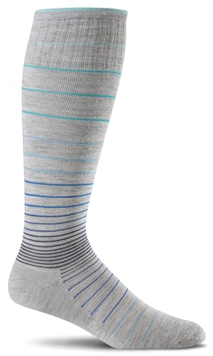 Sockwell Women's Circulator Moderate Graduated Compression Sock - color: Grey, size: Small-Medium