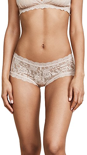 hanky panky Women's Signature Lace Boyshorts - color: Chai, size: Large
