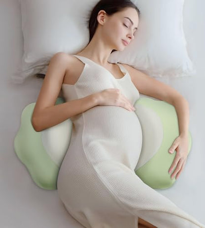 DONAMA Pillow for Sleeping Memory Foam Pregnancy Pillow for Side Sleepers - color: Green