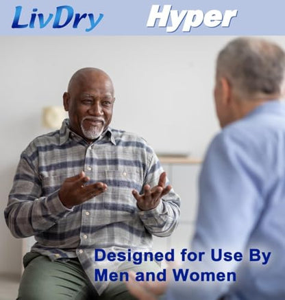 LivDry Incontinence Pad Insert for Men and Women | Extra Absorbency with Odor Control (Hyper 2800 (64 Count)) - style: Hyper 2800 (64 Count)