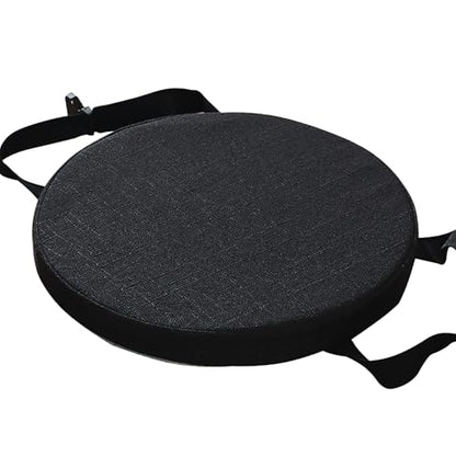 12" Round Bar Stool Cushion Small Seat Cushion Thick Foam Chair Cushion Pad - color: Black, size: 12 Inches